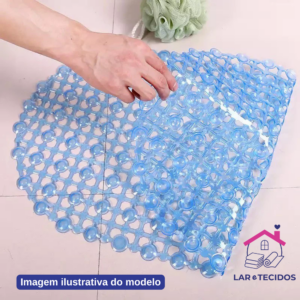 Tapete Para Box De Banheiro Antiderrapante Silicone Ventosas