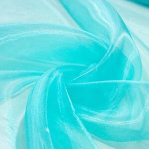 Tecido Organza Azul Tiffany