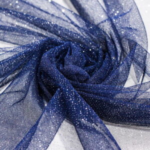 Tecido Tule Glitter Azul Noite