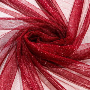 Tecido Tule Glitter Burgundy